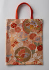 本佐賀錦雪輪花蝶文|Pink & Gold Elegance – Tote Bag A