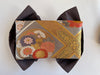 菱天井花丸文|Diamond Ceiling & Floral Circle – Double Ribbon Clutch