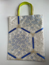 瀬戸内ブルー|Kikkō & Chrysanthemum Harmony –Signature Silk Tote(シグネチャーシルクトート)