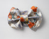 瀬戸内ブルー｜Karaori Diamond & Floral Circle in Gold & Silver｜Double Ribbon Clutch（ダブルリボンクラッチ）