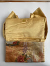 花丸文金糸｜Golden Floral Circle – Double Ribbon Clutch