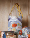 瀬戸内ブルー｜Karaori Diamond & Floral Circle in Gold & Silver｜The Everyday Sacoche（エブリデイサコッシュ）